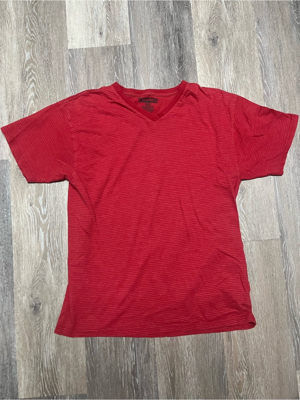 Champs Red V-Neck Short Sleeve Tee